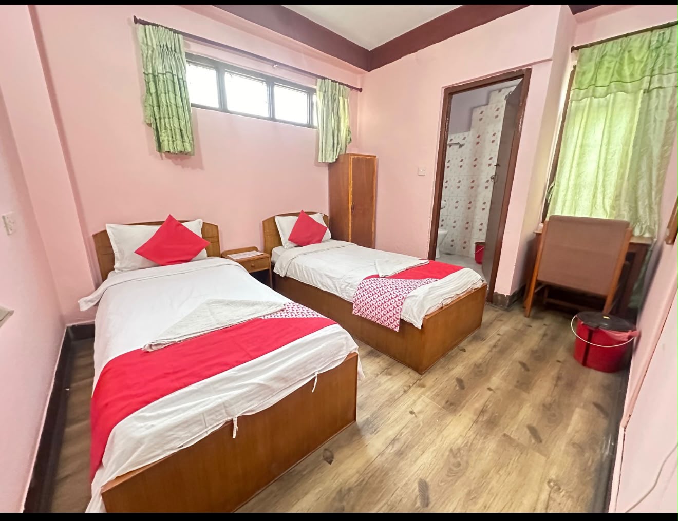 Twin bed room at Hotel Green Orchid, Thamel